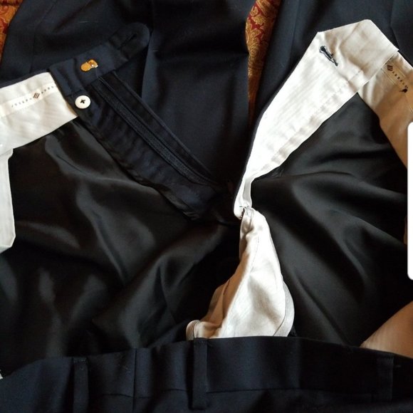 42R Wool UpperLined Italian made Modern Fit Suit Pants " Suit Seperates " - Picture 2 of 9